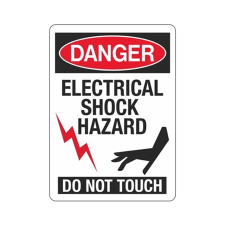 Danger Electric Shock Hazard (Graphic)
Do Not Touch  Sign